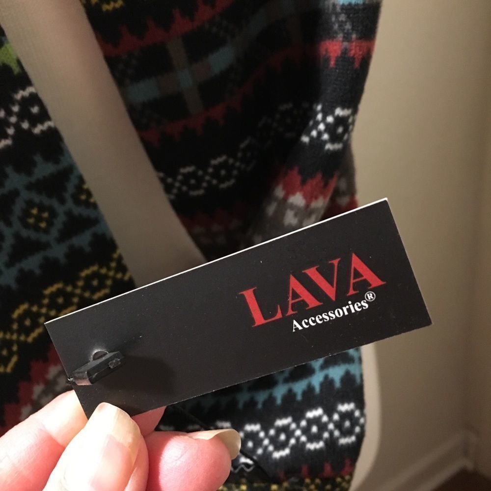 Nordic Stripe Polyester Jersey Infinity Scarf, NWT - Picture 7 of 7